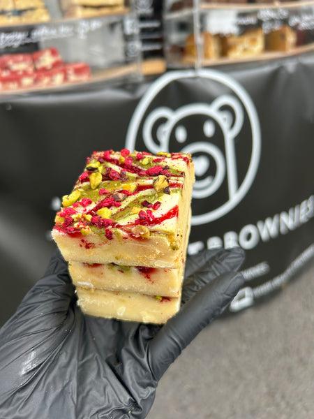 Raspberry Pistachio Blondie - Pick your own - 6 for £15.50