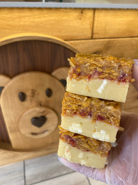 Jam Caramel Cornflake Blondie - Pick your own - 6 for £15.50