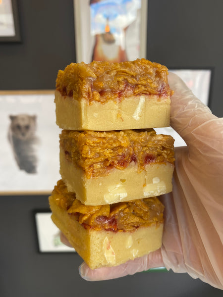 Jam Caramel Cornflake Blondie - Pick your own - 6 for £15.50
